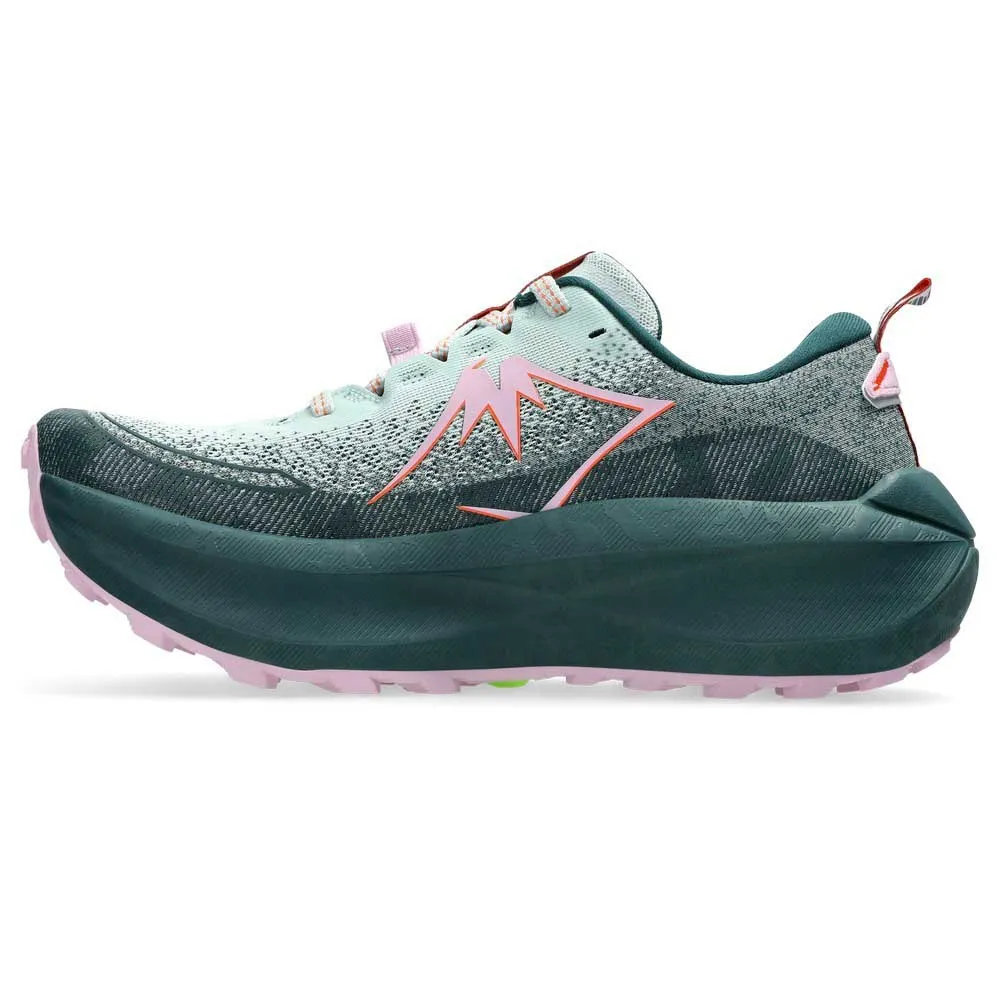 Asics Trabuco Max 4 Trailrunning-schuhe Refurbished female, Cold moss / nova orange