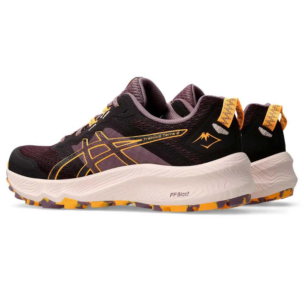 Asics Trabuco Terra 2 Trailrunning-schuhe Refurbished female, Dark aubergine / stadium orange Asics Trabuco Terra 2 Trailrunning-schuhe Refurbished female, Dark aubergine / stadium orange