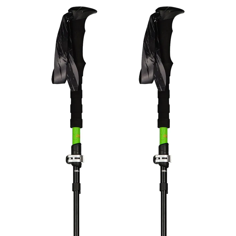Asolo Appoach Long Dlx Stöcke, Black / green, 110-130cm Asolo Appoach Long Dlx Stöcke, Black / green, 110-130cm