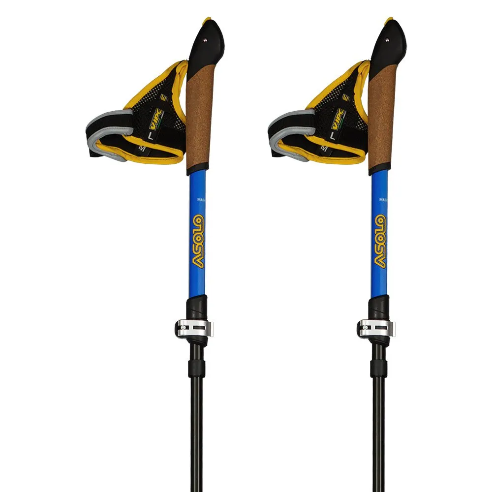 Asolo Traveller Dlx Stöcke, Black / blue, 110-130cm Asolo Traveller Dlx Stöcke, Black / blue, 110-130cm