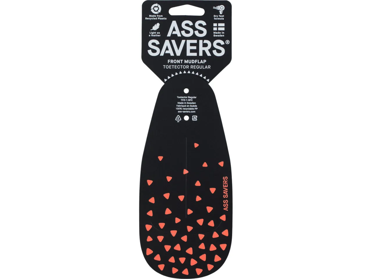 Ass Savers ToeTector Reflective Schutzblechverlängerung, Schwarz, one_size Ass Savers ToeTector Reflective Schutzblechverlängerung, Schwarz, one_size