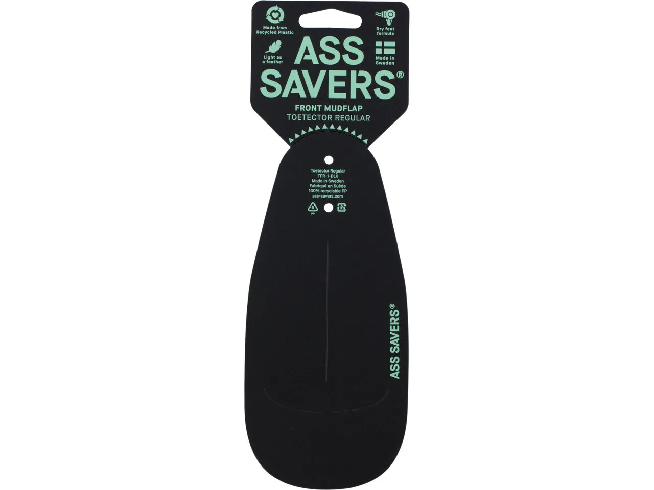 Ass Savers ToeTector Regular Schutzblechverlängerung, Schwarz, one_size Ass Savers ToeTector Regular Schutzblechverlängerung, Schwarz, one_size