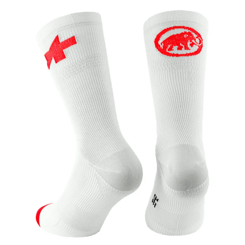 ASSOS X Mammut Gravel Summer Socken, White ASSOS X Mammut Gravel Summer Socken, White