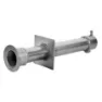 Astral 00327 Inox Aisi304 L240mm Wandrohr Mit 1 1/2 Zoll Innengewinde An Beiden Enden, Grey, 240mm