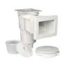 Astral 11303 Skimmer Standard-mundstück Quadratische Abdeckung 17l, White, One Size