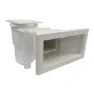 Astral 11305 Skimmer Standard Langmundstück Quadratische Abdeckung 17l, White, One Size