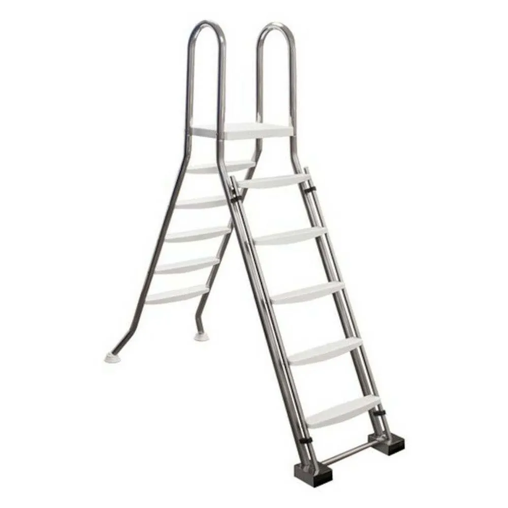 Astral Aisi-Ø43 Sicherheitsleitersprossen Mit Plattform Für Aufstellbecken 2x4 304l 1.35m unisex, Inox, One Size