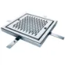Astral Edelstahl 00287 Aisi304 Ablaufgitter In 500x500mm, Chromed, One Size