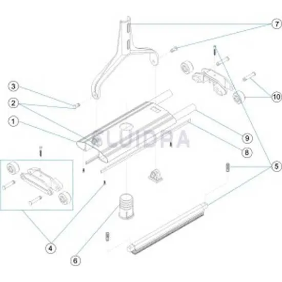 Astral Flügelmutterbefestigung Für Metallpoolreiniger Ø1 1/2 Zoll 350mm, Blue / grey, One Size Astral Flügelmutterbefestigung Für Metallpoolreiniger Ø1 1/2 Zoll 350mm, Blue / grey, One Size