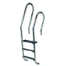Astral Gemischte Aisi316 Poolleiter + 1 Doppelter Sicherheitsschritt 2 Stufen, Inox, One Size