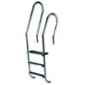 Astral Gemischte Aisi316 Poolleiter + 1 Doppelter Sicherheitsschritt 4 Stufen, Inox, One Size