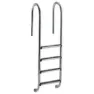 Astral Muro Aisi316 Poolleiter 4 Luxusstufen, Inox / black, One Size