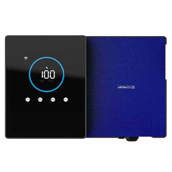 Astral Transparentes Anschließbares Skalierbares 21 G/h Salzwasser-chlorierungssystem Bis 90 M³ unisex, Black / blue, One Size
