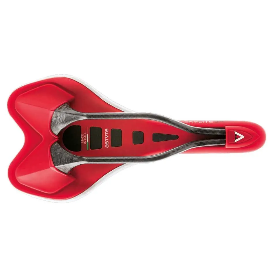 Astvte Skylite Sr Sattel, White / red, 135mm Astvte Skylite Sr Sattel, White / red, 135mm