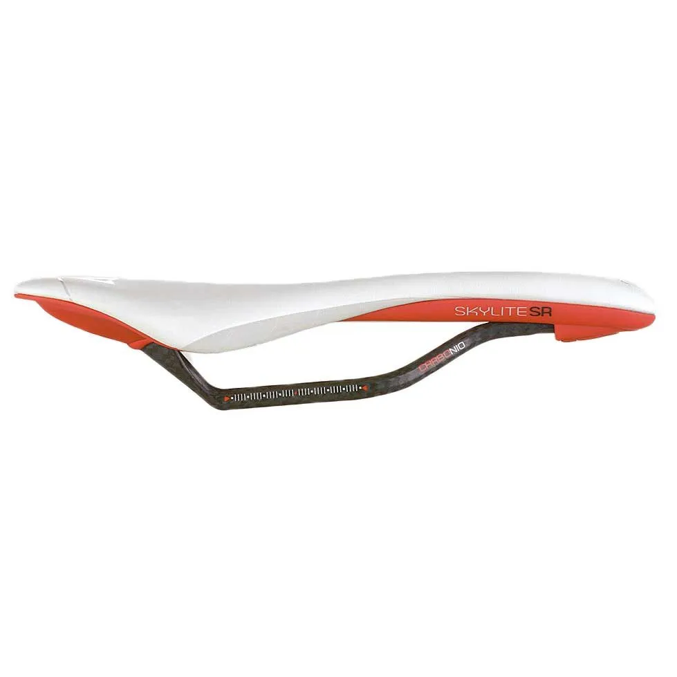 Astvte Skylite Sr Sattel, White / red, 135mm Astvte Skylite Sr Sattel, White / red, 135mm