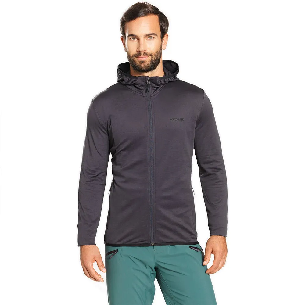 Atomic Revent Kapuzenfleece, Anthracite