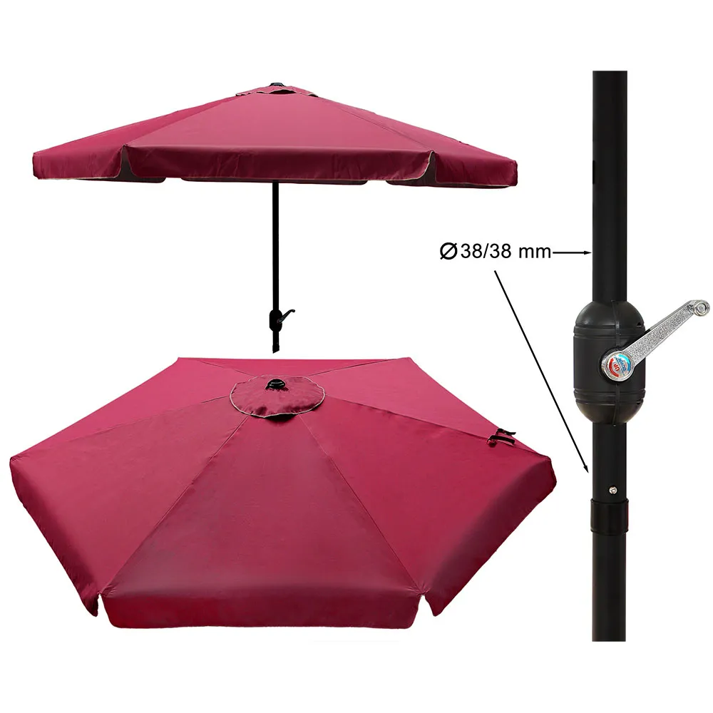 Atosa 300 Cm 38/38 Mm Sonnenschirm, Multicolor, One Size Atosa 300 Cm 38/38 Mm Sonnenschirm, Multicolor, One Size
