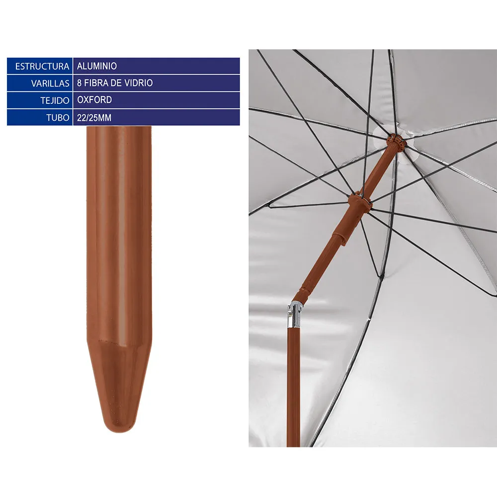 Atosa Ausrichtbare Orxford-aluminiumfransen 3 Verschiedene Sonnenschirme 22/25 Mm 200 Cm, Multicolor, One Size Atosa Ausrichtbare Orxford-aluminiumfransen 3 Verschiedene Sonnenschirme 22/25 Mm 200 Cm, Multicolor, One Size
