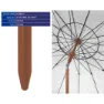 Atosa Ausrichtbare Orxford Aluminiumfransen 3 Verschiedene Sonnenschirme 29/32 Mm 240 Cm, Multicolor, One Size