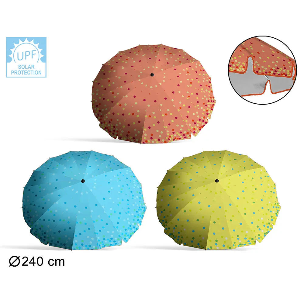 Atosa Nylon Ausrichtbarer Rock Upf 3 Sonnenschirm Sortiert 29/32 Mm 240 Cm, Multicolor, One Size Atosa Nylon Ausrichtbarer Rock Upf 3 Sonnenschirm Sortiert 29/32 Mm 240 Cm, Multicolor, One Size