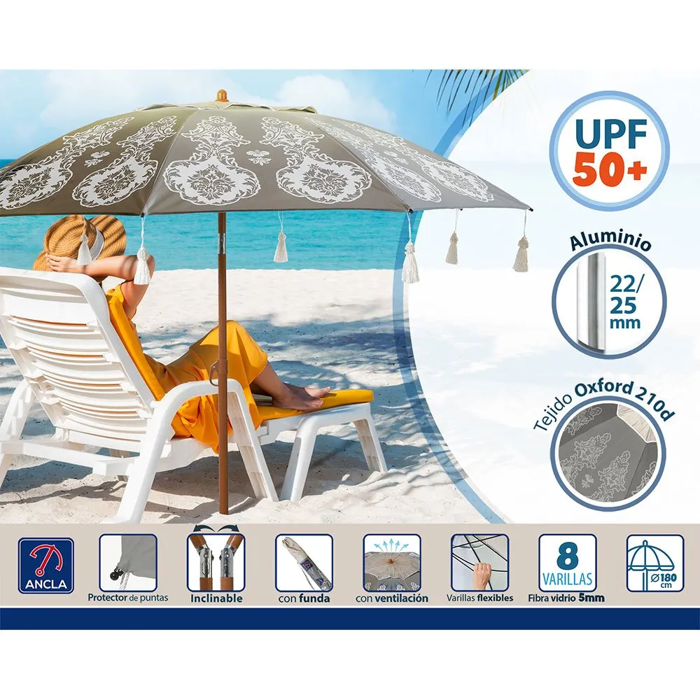 Atosa Sonnenschirm Für Den Strand 180 Cm unisex Atosa Sonnenschirm Für Den Strand 180 Cm unisex