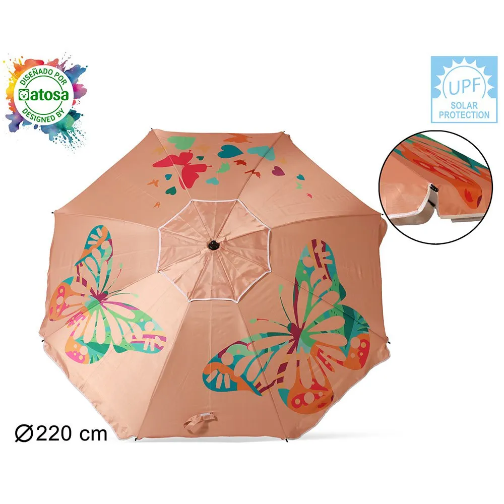 Atosa Sonnenschirm Für Den Strand 220 Cm unisex Atosa Sonnenschirm Für Den Strand 220 Cm unisex