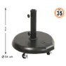 Atosa Sonnenschirmständer Mit Rollen 35kg, Multicolor, One Size