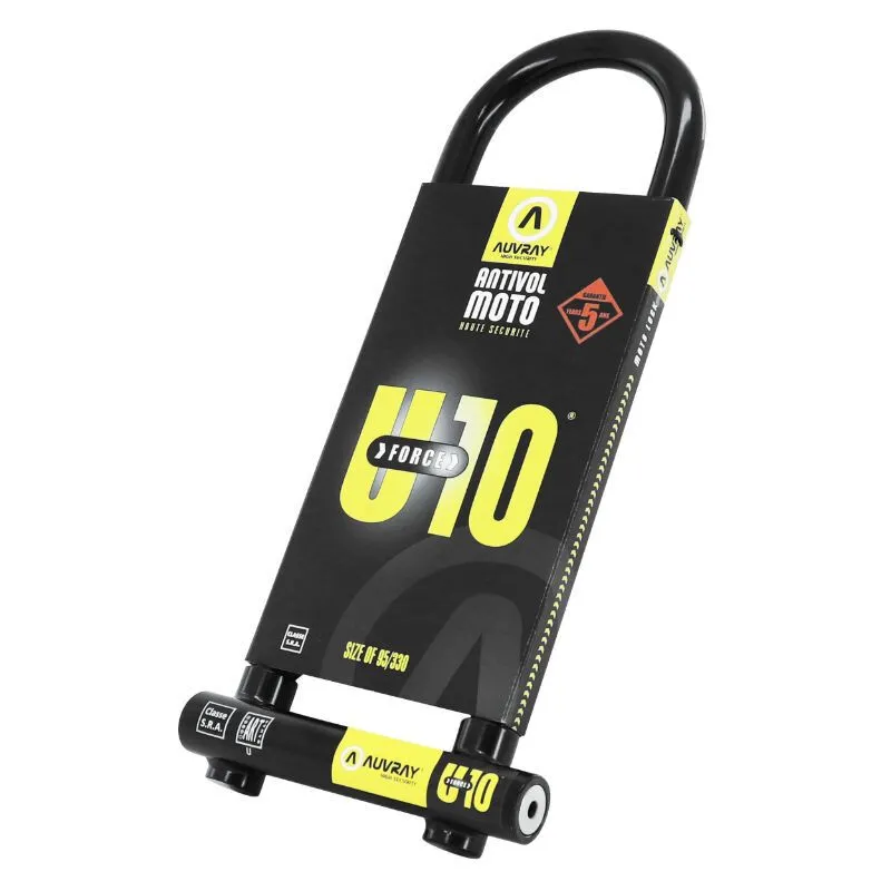 AUVRAY Antivol u Klasse Uforce10 Sra Unisex, schwarz, 95 x 330mm AUVRAY Antivol u Klasse Uforce10 Sra Unisex, schwarz, 95 x 330mm