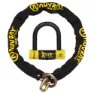 AUVRAY Disc Medium Loop D.13.5 100 Sra Kettenschloss, Black / yellow, One Size