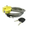 AUVRAY Kabelschloss mit Schlüssel für Sattel und Fahrrad S.Lock Unisex, grau, 12mm x 1.50m