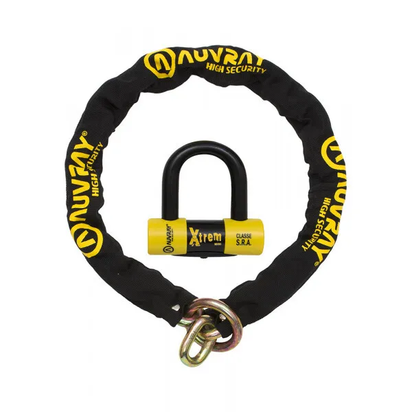 AUVRAY Kettenschloss-Set Lasso Xtrem Unisex, schwarz, 13.5mm x 16mm AUVRAY Kettenschloss-Set Lasso Xtrem Unisex, schwarz, 13.5mm x 16mm