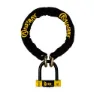 AUVRAY Xtrem Kettenschloss, Black / yellow, 100cm