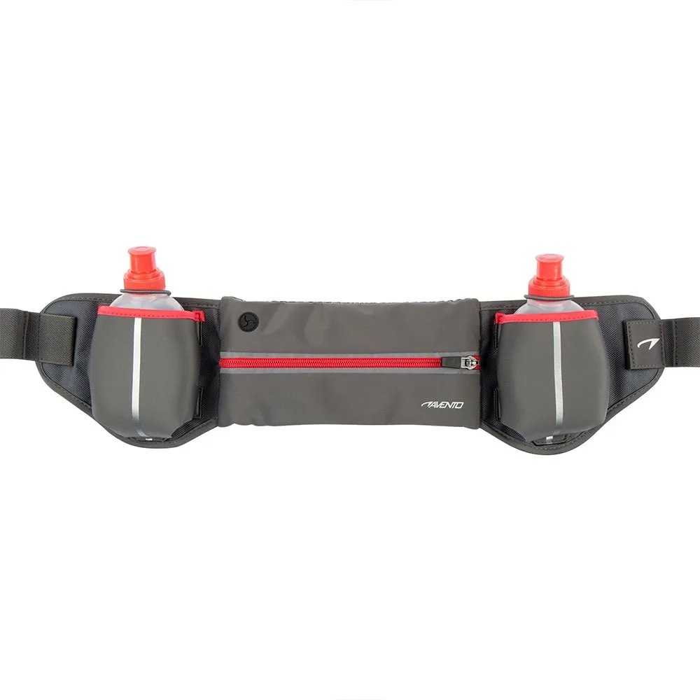 Avento Addy Sportgürtel, Grey / fluorescent pink, One Size