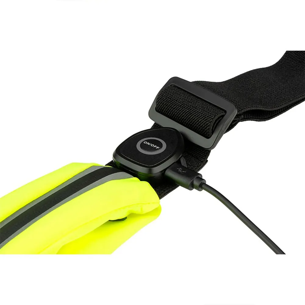 Avento Pocket + Rechargeable Led Laufgürtel, Fluorescent yellow / black Avento Pocket + Rechargeable Led Laufgürtel, Fluorescent yellow / black