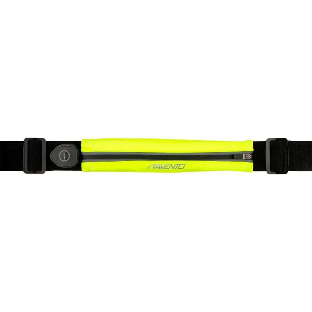 Avento Pocket + Rechargeable Led Laufgürtel, Fluorescent yellow / black Avento Pocket + Rechargeable Led Laufgürtel, Fluorescent yellow / black