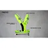 Avento Rechargeable Led Reflektierende Laufweste unisex, Fluorescent yellow, One Size