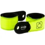Avento Slap-on Rechargeable Led Armband 2 Einheiten unisex, Fluorescent yellow / silver grey, One Size