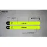 Avento Slap-on Rechargeable Led Armband 2 Einheiten unisex, Fluorescent yellow / silver grey, One Size