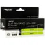 Avento Slap-on Rechargeable Led Armband 2 Einheiten unisex, Fluorescent yellow / silver grey, One Size