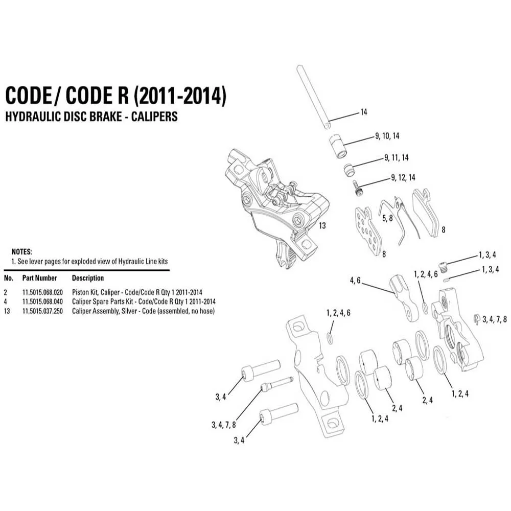 Avid Code/guide Re Ersatzteilkit, Black, One Size Avid Code/guide Re Ersatzteilkit, Black, One Size