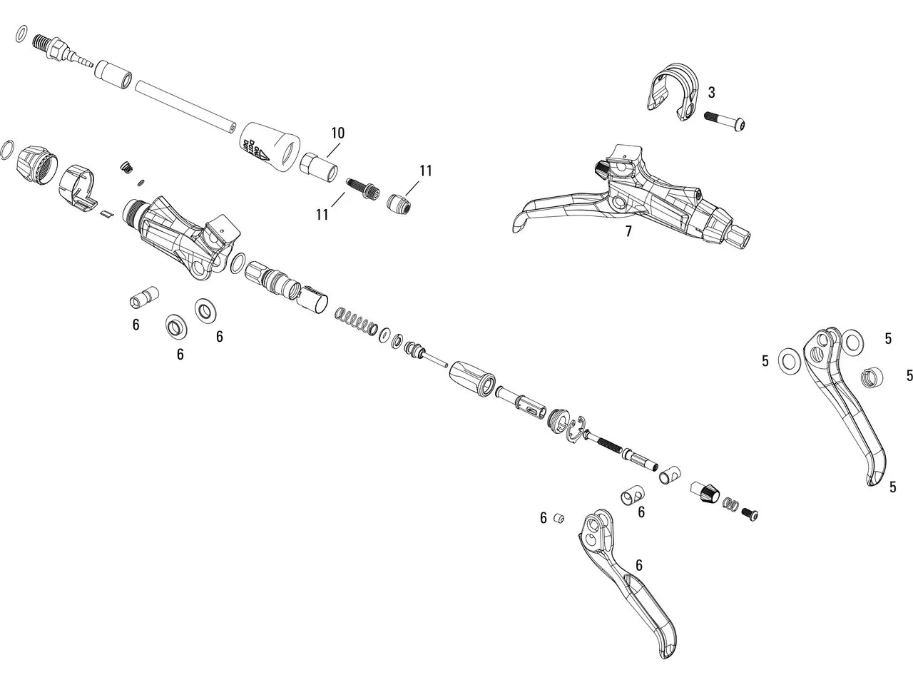 Avid Ersatzteile Elixir 9 Trail Bremshebel, One_size 1 Avid Ersatzteile Elixir 9 Trail Bremshebel, One_size 1