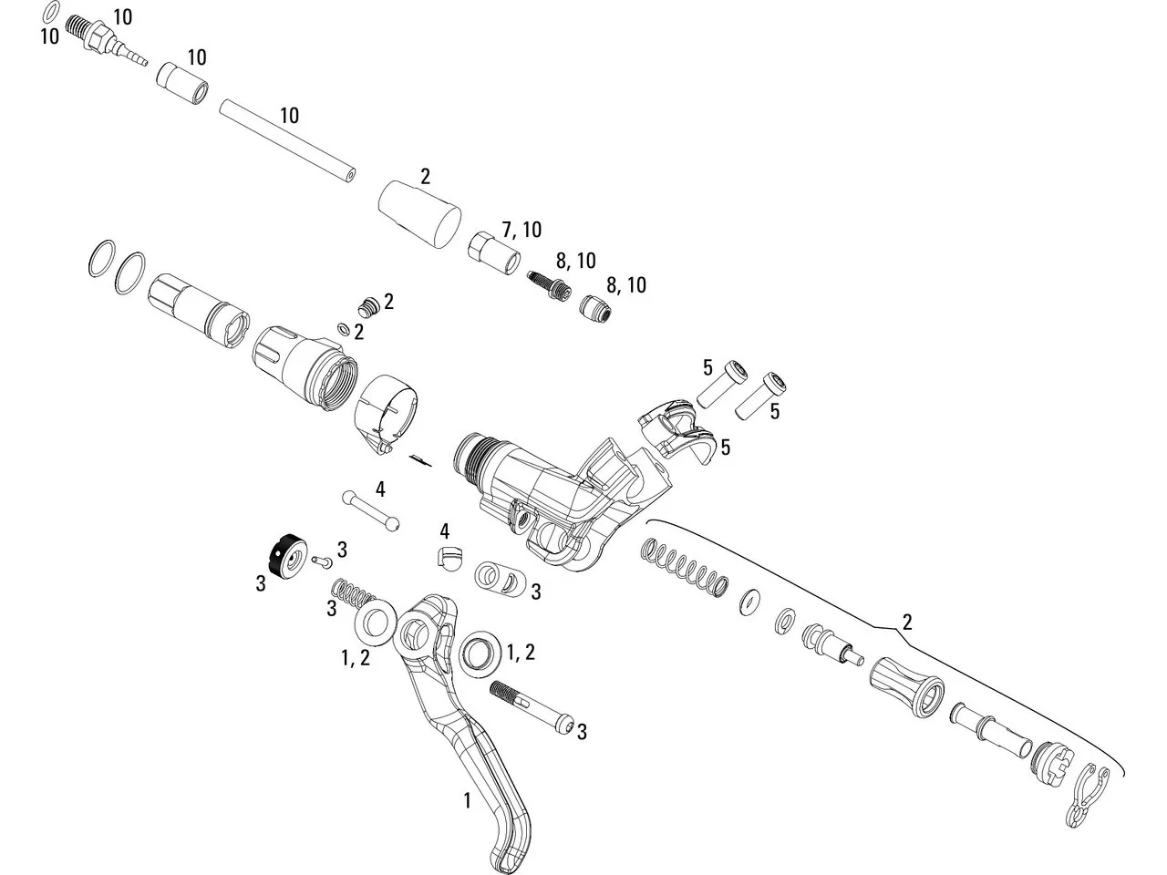Avid Ersatzteile Elixir CR (Aluminium) Bremshebel, One_size 1 Avid Ersatzteile Elixir CR (Aluminium) Bremshebel, One_size 1