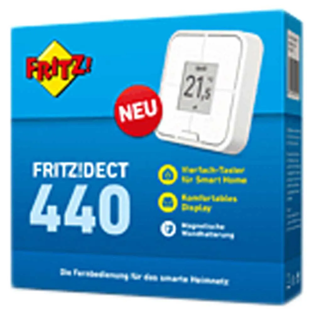 Avm Fritz Dect 440 Intelligenter Thermostat, White, One Size Avm Fritz Dect 440 Intelligenter Thermostat, White, One Size
