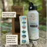 Awesome Maps Adventure World 1l Thermosflasche, White, One Size