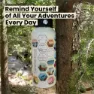 Awesome Maps Adventure World 1l Thermosflasche, White, One Size