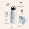 Awesome Maps Adventure World 1l Thermosflasche, White, One Size