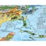 Awesome Maps Surftrip Best Surf Beaches Of The World Original Colored Edition Karte, One size