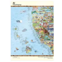 Awesome Maps West Coast Map Plakat Awesome Maps West Coast Map Plakat