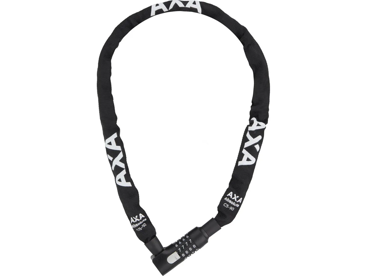 Axa Absolute C5 Kettenschloss, Schwarz, 90cm