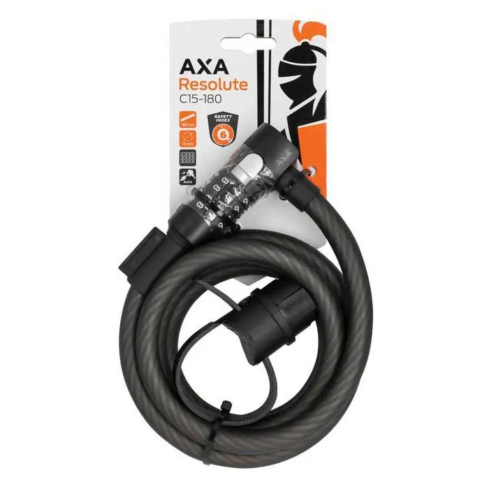Axa C15-180 Resolute C15 15x1800 Mm Kabelschloss, Black, 15 x 1800mm Axa C15-180 Resolute C15 15x1800 Mm Kabelschloss, Black, 15 x 1800mm